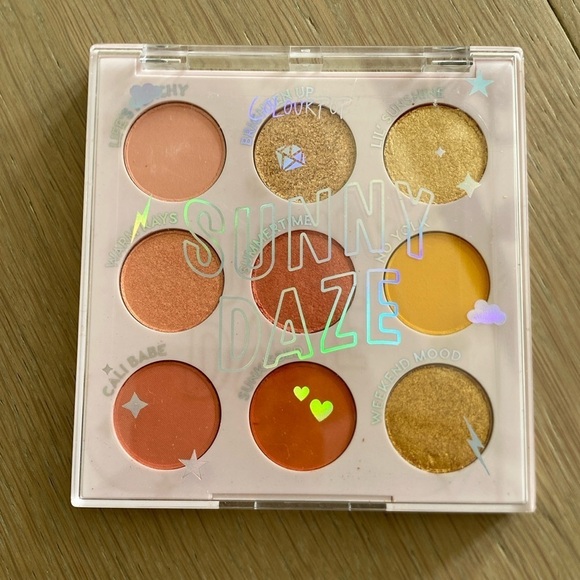 Colourpop Sunny Daze Pressed Powder Palette new WO box 9 yellows oranges - Picture 1 of 4